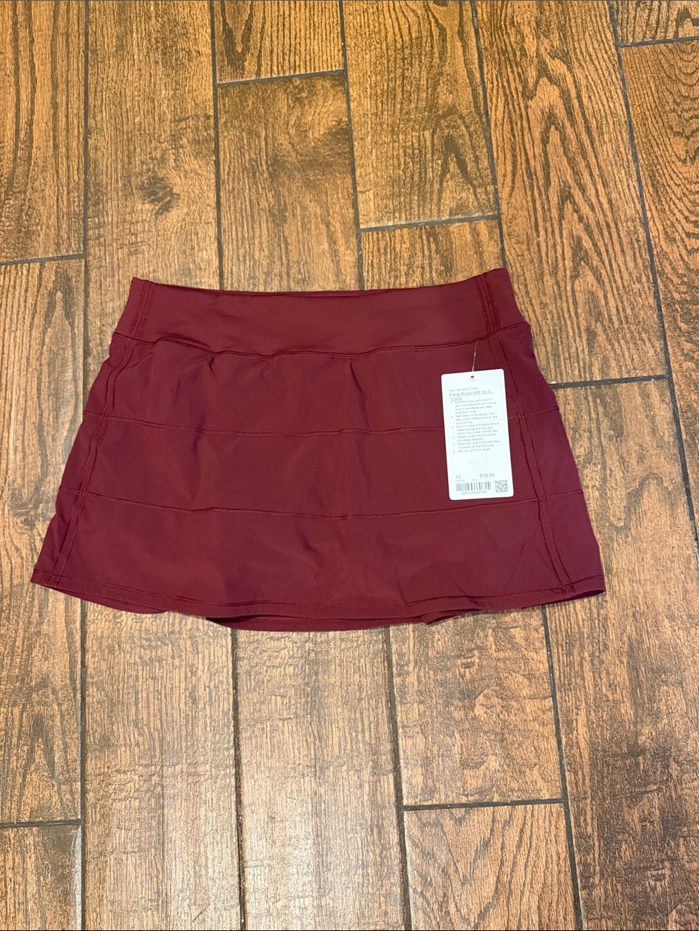 lululemon athletica Burgundy Pull-On Active Skort